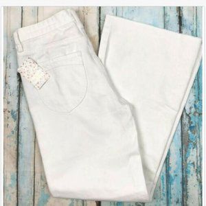 Free People White High Rise Ankle Jeans Sz 28